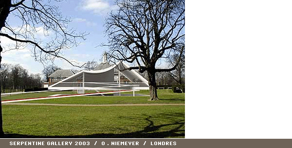 SERPENTINE GALLERY POR OSCAR NIEMEYER / LONDRES